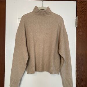 ZARA Elegant Beige Turtleneck Sweater